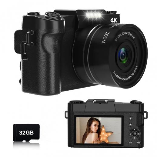 Corotos  Camara digital 4K para fotografia y video (enfoque