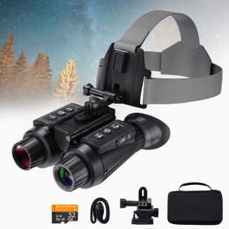 4K Nachtsichtgerät mit IR-Doppeldisplay 3D Vision Technologie 8x optischer Zoom 32G TF Karte KentFaith