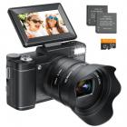 Appareil Photo Numérique 5K pour Débutants avec Écran Repliable pour Selfies, Zoom Optique 8X, Kentfaith