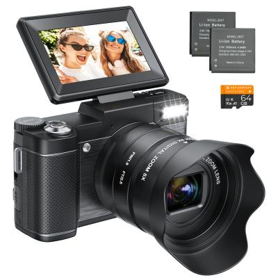 Başlangıç ​​için 5K Dijital Kamera Selfie 5X Optik Zoom için Ekranı Döndür ###