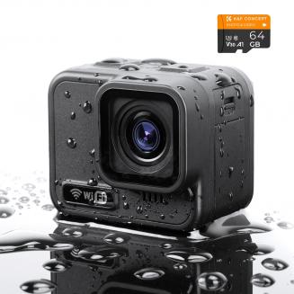 Underwater Action Camera 69ft/21m Caseless Waterproof 4K 60FPS Video WiFi Connection