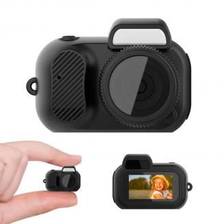 Mini Digital Camera 1080P Keychain Camera 0.96in for Kids Students Travelers