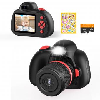 Appareil photo numérique pour enfants avec double appareil photo 48mp, autofocus pour les enfants de 3 à 12 ans