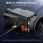 Monocular de Imagem Térmica com Visão Noturna Infravermelha 4K Taxa de Quadros de 60Hz ＜25mk NETD Kentfaith