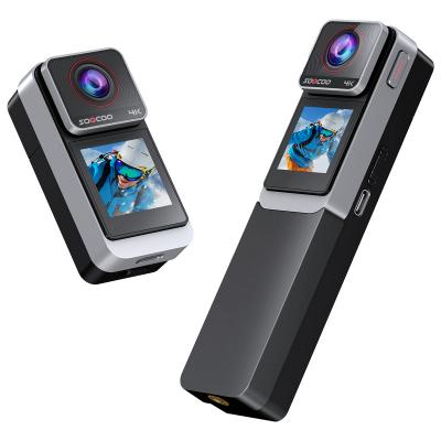 Fotocamera d'azione impermeabile 4K 30m con maniglia rimovibile Dual Screens 7H durata della batteria 170° FOV