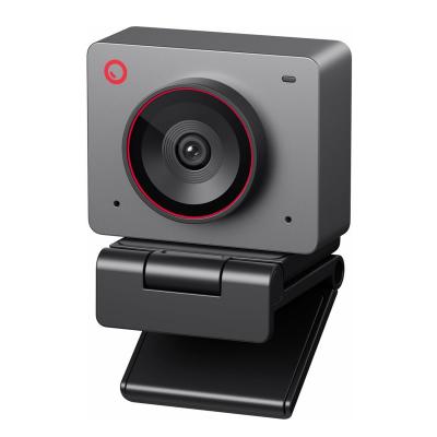 Webcam OBSBOT 4K 60 FPS per PC con sensore 1/2", inquadratura AI e messa a fuoco automatica, microfoni doppi, modalità bellezza