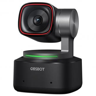 OBSBOT Tiny 2 Webcam 4K met Stembediening PTZ, AI Tracking Multi-Mode & Autofocus, Webcamera met 1/1,5" Sensor, Gebarenbediening, 60 FPS, HDR Lichtcorrectie, Webcam voor PC, Streaming, Vergaderingen