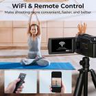 5K 48MP videokamera med vippeskjerm for vlogging, HD WiFi-videokamera med IR-nattsyn, aluminiumstativ, fjernkontroll, egnet for filmproduksjon, YouTube-begynnere