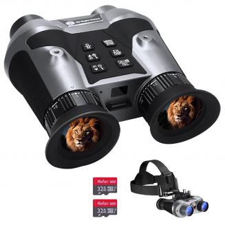 Głowa zamontowana Noktowizor Longokulary 3D VR 700M / 2296FT 6X Zoom Kentfaith