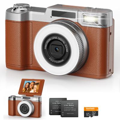 Aparat cyfrowy 4K do fotografii 2 zastosowania świateł Flip Screen do Selfie Vlogowanie ###