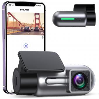 Dash Cam Front with 1080P Built-in WiFi G-sensor 170° Wide Angle Kentfaith