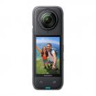 Insta360 X4, Câmera de Ação 360 à Prova d'Água 8K, Vídeo AI 4K, Guardas Removíveis de Bastão Invisível, 135Min