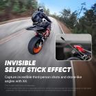 Insta360 X4, Câmera de Ação 360 à Prova d'Água 8K, Vídeo AI 4K, Guardas Removíveis de Bastão Invisível, 135Min