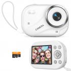 Câmera Digital para Adolescentes, Vídeos 4K Fotos 48MP, Foco Automático, Transferência WiFi, Cartão 32GB, Kentfaith