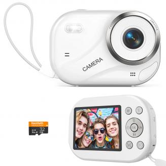 Fotocamera Digitale per Adolescenti, Video 4K Foto 48MP, Autofocus, Trasferimento WiFi, Scheda da 32GB, Kentfaith