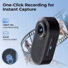 Миниатюрная камера для тела FHD 1080P, 64G, 270 минут записи, носимый POV с антитряской для работы и путешествий, Kentfaith