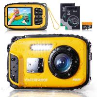 Fotocamera Digitale Impermeabile per Bambini 16FT/5M Sott'acqua 48MP per Snorkeling e Nuoto Kentfaith Fotocamera Digitale Impermeabile per Bambini 16FT/5M Sott'acqua 48MP per Snorkeling e Nuoto Kentfaith