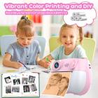Câmera Instantânea para Crianças com Impressão de Fotos Coloridas, Selfie Duplo Frontal e Traseiro, Vídeo HD 1080P para 3-12 Anos, Rosa, Kentfaith