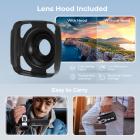 Câmera de Vídeo 4K, Fotos de 64MP, Conexão WiFi, Zoom 28X, Microfone Sem Fio, NV em Cores Completas, Kentfaith