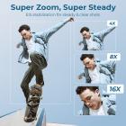 Fotocamera Digitale Compatta, Video 2K Foto 48MP, Bokeh stile DSLR, Zoom 16X, Stabilizzazione EIS, Kentfaith