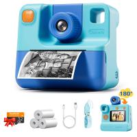 Stampa istantanea per fotocamera per bambini, Regali di Natale e Compleanno per Ragazze e Ragazzi 3-12, Selfie 24MP 1080P, Kentfaith (Blu) Stampa istantanea per fotocamera per bambini, Regali di Natale e Compleanno per Ragazze e Ragazzi 3-12, Selfie 24MP 1080P, Kentfaith (Blu)