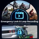Câmera de Painel para Motocicleta com Resolução 2K Ângulo Amplo de 140° Controle WiFi Alimentação USB Kentfaith