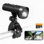 Велосипедная камера с LED-подсветкой 15W, видео 1080P, угол обзора 140°, Wi-Fi для велосипедов и мотоциклов Kentfaith