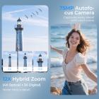 5K 75MP Fotocamera Digitale Compatta, 3 Lenti Zoom 12X Autofocus per Vlogging YouTube, Treppiede Compatto, Borsa per Fotocamera, Scheda 32GB 2 Batterie, Kentfaith