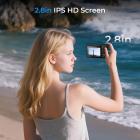 5K 75MP Fotocamera Digitale Compatta, 3 Lenti Zoom 12X Autofocus per Vlogging YouTube, Treppiede Compatto, Borsa per Fotocamera, Scheda 32GB 2 Batterie, Kentfaith