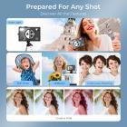 5K 75MP Fotocamera Digitale Compatta, 3 Lenti Zoom 12X Autofocus per Vlogging YouTube, Treppiede Compatto, Borsa per Fotocamera, Scheda 32GB 2 Batterie, Kentfaith