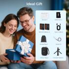 5K 75MP Fotocamera Digitale Compatta, 3 Lenti Zoom 12X Autofocus per Vlogging YouTube, Treppiede Compatto, Borsa per Fotocamera, Scheda 32GB 2 Batterie, Kentfaith