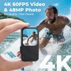 4K 60FPS Wodoodporna Kamera Akcji 20M/66FT Podwodna, 6-Osiowa Stabilizacja, Wbudowany WiFi, 2-calowy ekran Dotykowy Kentfaith