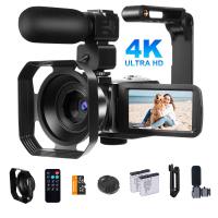 Videocamera con Video 4K 30FPS, Foto 80MP, CMOS Sony 13MP, 11 Accessori, Visione Notturna, Modalità Webcam, Kentfaith Videocamera con Video 4K 30FPS, Foto 80MP, CMOS Sony 13MP, 11 Accessori, Visione Notturna, Modalità Webcam, Kentfaith