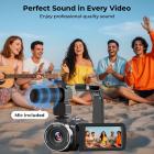 Видеокамера с видео 4K 30FPS, фото 80MP, Sony CMOS 13MP, 11 аксессуаров, ночное видение, режим веб-камеры, Kentfaith