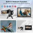 Видеокамера с видео 4K 30FPS, фото 80MP, Sony CMOS 13MP, 11 аксессуаров, ночное видение, режим веб-камеры, Kentfaith