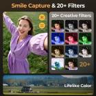 75MP Fotocamera Digitale 4K per Fotografia, Zoom Ottico 12X, Schermo Ribaltabile 180°, Set Filtri 52mm Black Mist 1/4 + CPL, Treppiede per Fotocamera, Fotocamera WiFi per Video, YouTube, Kentfaith