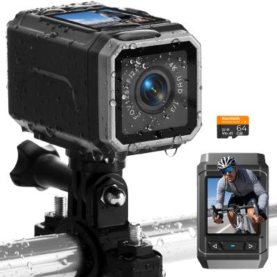 4K Bike Camera med 1,3-tommers skærm, WiFi-kontrol, 3000mAh-batteri, billedstabilisering Kentfaith
