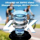 4K велосипедная камера с дисплеем 1,3 дюйма, управлением по WiFi, аккумулятором 3000 мАч, стабилизацией изображения Kentfaith