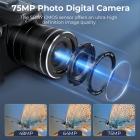 5K 75MP digitale kameraer for fotografering, 20X optisk zoom, WiFi YouTube-vloggkamera med autofokus og dobbelt linse for selfie, 4-tommers berøringsskjerm Kentfaith