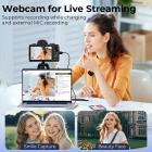 5K 75MP digitale kameraer for fotografering, 20X optisk zoom, WiFi YouTube-vloggkamera med autofokus og dobbelt linse for selfie, 4-tommers berøringsskjerm Kentfaith