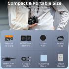 5K 75MP digitale kameraer for fotografering, 20X optisk zoom, WiFi YouTube-vloggkamera med autofokus og dobbelt linse for selfie, 4-tommers berøringsskjerm Kentfaith