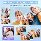 Barn Camera Instant Print Color Photo, Front Rear Dual Selfie, 1080P HD Video for 3-12, Blue, #
