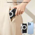 4K 64MP digitalt kamera for fotografering, blits + linsefyllingslys, autofokus, webkamera, 180° vippeskjerm, for vlogging, Youtube, reising, Kentfaith