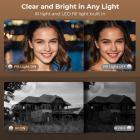 6K Video Camera Camcorder 64MP Photos, Built-in WiFi, 4in Flip Touchscreen, IR Night Vision, Mic & 64GB Card Included, for Vlogging, Filmmaking, Kentfaith