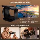 6K Video Camera Camcorder 64MP Photos, Built-in WiFi, 4in Flip Touchscreen, IR Night Vision, Mic & 64GB Card Included, for Vlogging, Filmmaking, Kentfaith