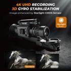 Night Vision Scope 4K Video Recording, 300m IR Night Vision Range, 5-20X Zoom with PIP Mode, Zero-Calibration Crosshair, Kentfaith