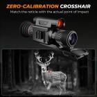 Night Vision Scope 4K Video Recording, 300m IR Night Vision Range, 5-20X Zoom with PIP Mode, Zero-Calibration Crosshair, Kentfaith