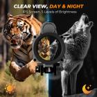 Night Vision Scope 4K Video Recording, 300m IR Night Vision Range, 5-20X Zoom with PIP Mode, Zero-Calibration Crosshair, Kentfaith