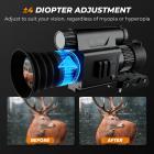 Night Vision Scope 4K Video Recording, 300m IR Night Vision Range, 5-20X Zoom with PIP Mode, Zero-Calibration Crosshair, Kentfaith