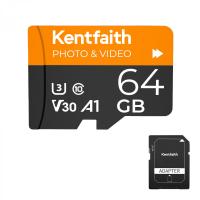 Scheda Micro SD U3/V30/A1 da 64 GB con adattatore, scheda di memoria per fotocamere, borescopi, microscopi, occhiali per visione notturna, Kentfaith Scheda Micro SD U3/V30/A1 da 64 GB con adattatore, scheda di memoria per fotocamere, borescopi, microscopi, occhiali per visione notturna, Kentfaith